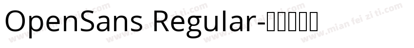 OpenSans ReguIar字体转换